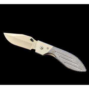 KABAR Warthog Folding Knife Stainless Steel Blade Textured Handle Pocket Clip